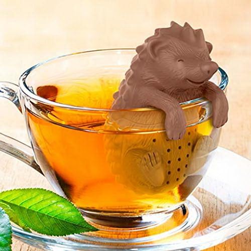 Genuine Fred, CUTE TEA, Hedgehog Reusable Silicone Tea Infuser, Fun Gift - Image 2