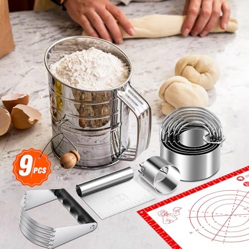 9-Piece Stainless Steel Pastry Blender Set