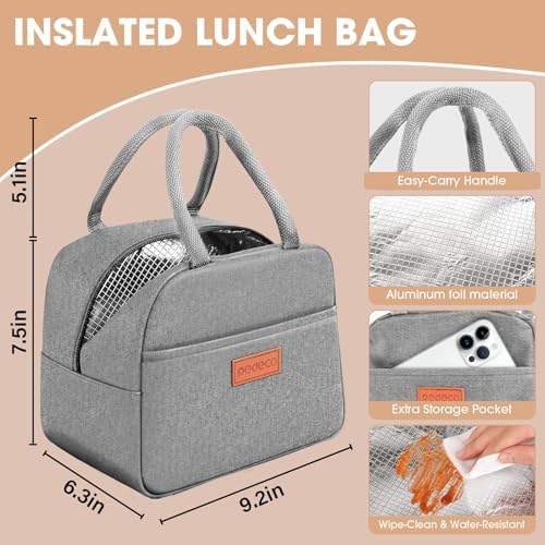PEDECO Green Lunch Box Set with Bag and Utensil