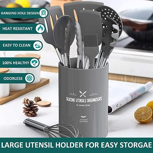 Umite Chef 15-Piece Silicone Kitchen Utensil Set