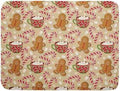 Christmas Gingerbread Man Dish Drying Mat for Kitchen Counter 18x24