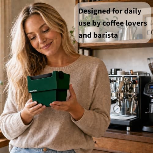 Espresso Knock Box, 5.4 in, Barista Style Espresso Grounds Knock Box