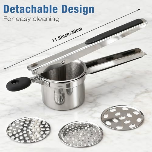 Potato Ricer, AIDOIT Large 15oz Potato Ricer Heavy Duty Stainless