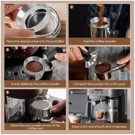 51mm Coffee Tamper Set Including Spring-Loaded Base Depth Calibration