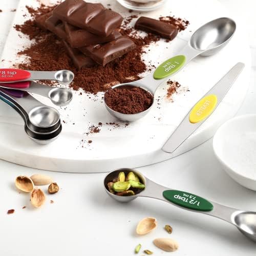 Spring Chef Stainless Steel Measuring Cups & Magnetic Measuring Spoons