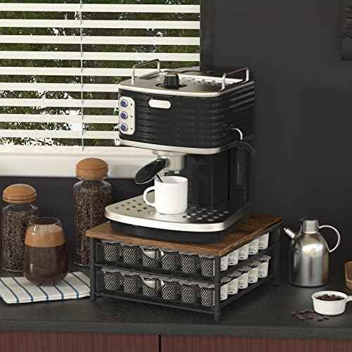 Coffee Pod Holder for Counter, Coffee Pod Drawer for K Cup Storage Drawer Holder, 72 Capacity Pods Storage Organizer Cups Capsule with Sliding Baskets