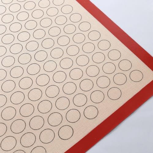 Macaron Baking Mat Reusable Pastry Liner Silicone Glass Fiber for