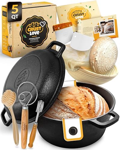 CRUSTLOVE 5 QT Pre-Seasoned Dutch Oven
