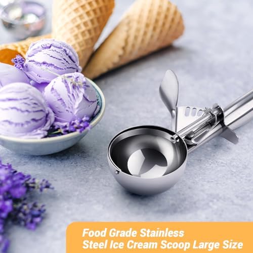Ice Cream Scoop with Trigger, Small Size Cookie Scoop for Baking-5.25