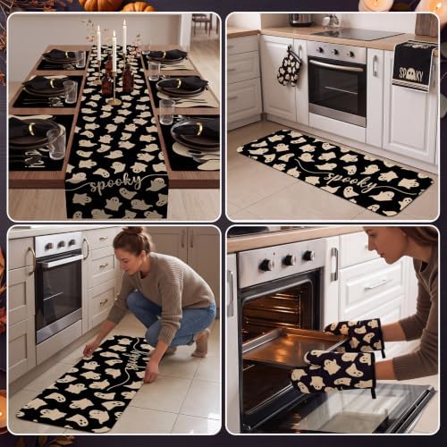 Irenare 25 Pcs Halloween Ghost Kitchen Accessories Decor Set with