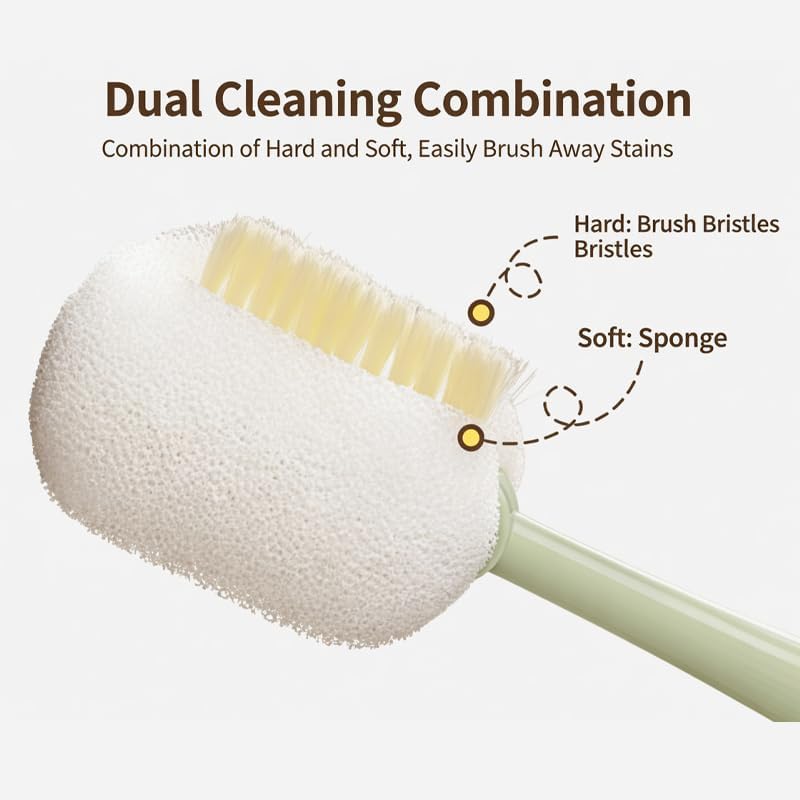 5-in-1 Multi-Functional Bottle Cleaning Brush Set, Long Handle Cup