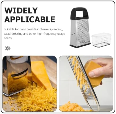 Doitool Professional Cheese Grater - Stainless Steel, Xl Size, 4 Sides