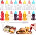 16 Pcs Mini Ketchup Bottles Condiment Squeeze Bottles Bear