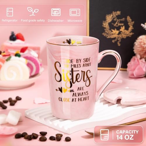 Sister Birthday Gifts for Sister from Brother Sisters, 14oz Sisters