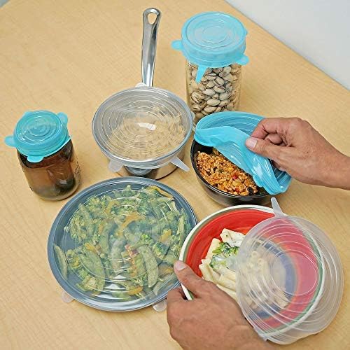 Silicone Stretch Lids, 12-Pack