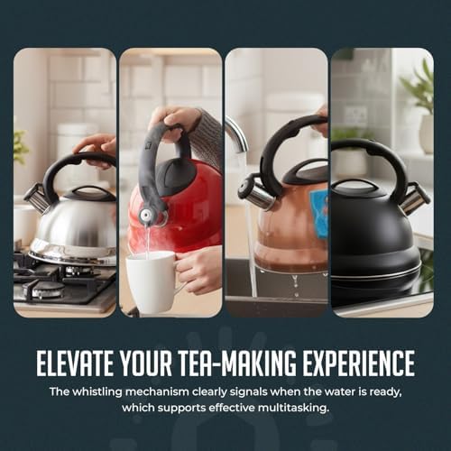Whistling Tea Kettle, 2.2qt Stainless Steel