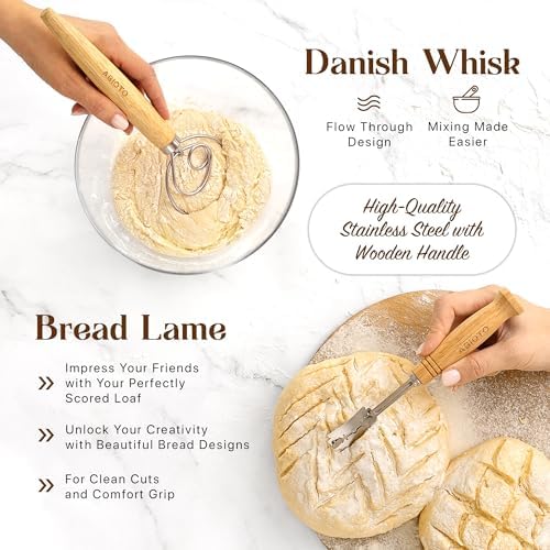Sourdough Starter Kit, 10" Round & 11" Oval Baskets