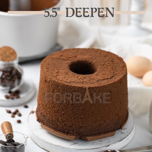 7-Inch Chiffon Cake Pan, Anodized Aluminum with 2 Removable Bottoms