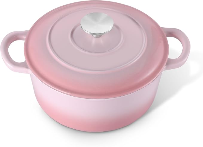 E-far 3 Qt Enameled Cast Iron Dutch Oven by E-far