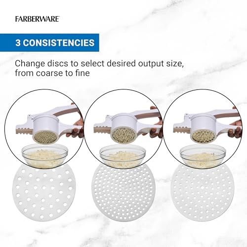 Farberware Professional Potato Ricer with 3 Stainless Steel Discs and