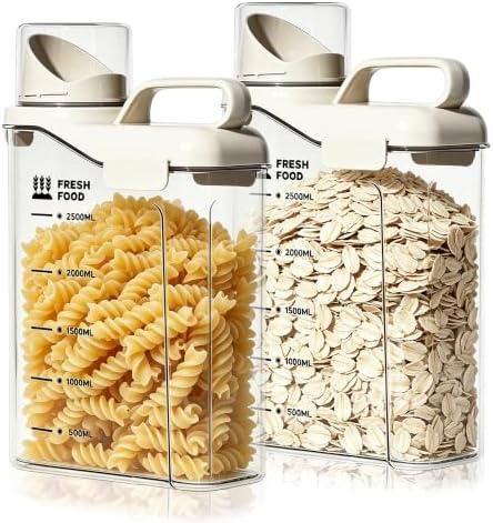 Rice Containers 5.5lbs and Cereal Storage Dispenser-Airtight Food