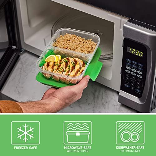 Sistema Nest It Meal Prep Food Storage Containers with Lids, 10-Pack