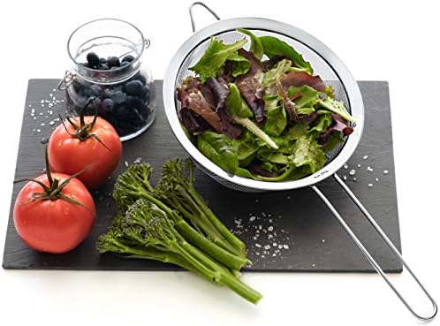 Strainer Set Fine Mesh – Premium 304 Stainless Steel (18/8) – 8′′