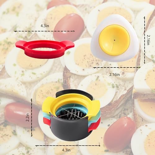 3-in-1 Egg Slicer for Hard Boiled Eggs, Strawberry, Banana & Avocado