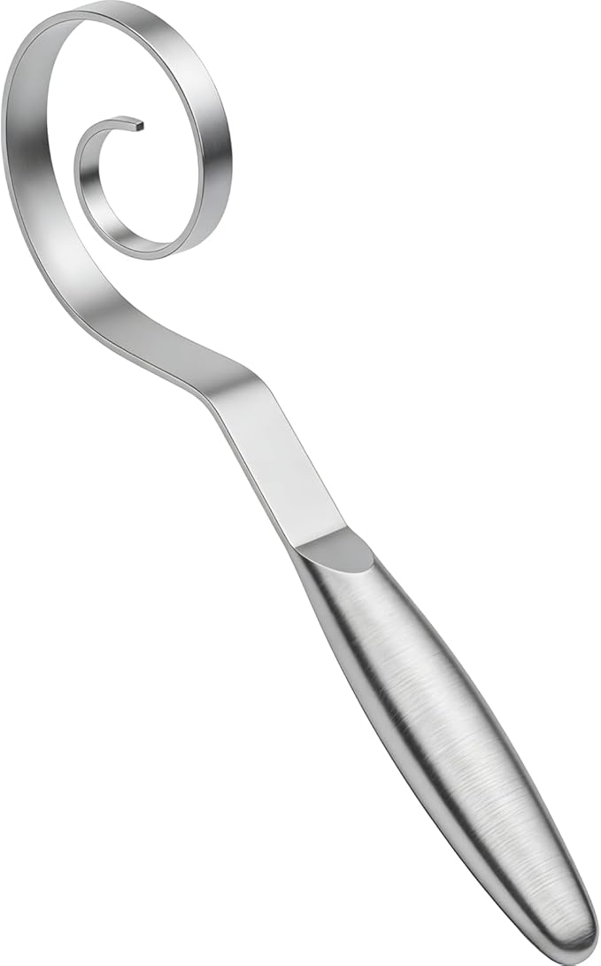 TEEVEA Seamless Danish Dough Whisk Stainless Steel Sourdough Bread Pizza Pastry by TEEVEA