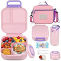 Itslife Bento Box for Kids Set, Insulated Food Container,Kids Lunch