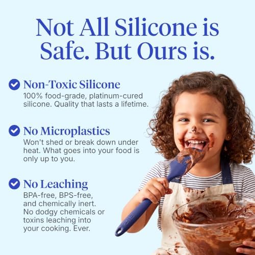 GIR Silicone Seamless Spoonula, Navy Blue