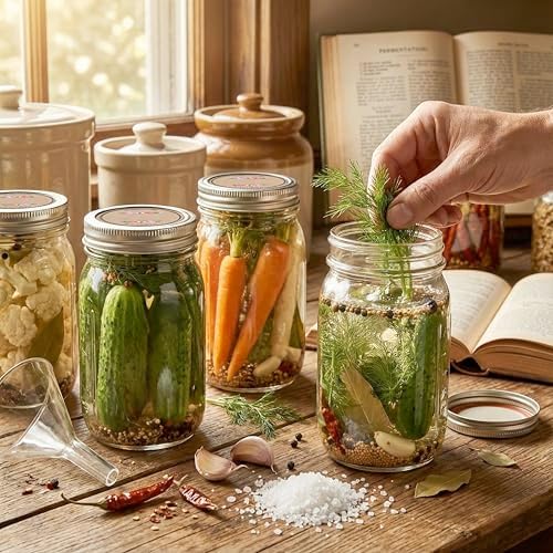 12 Pack 32 oz Wide Mouth Mason Jars with Airtight Lids
