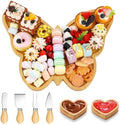 Weysat Butterfly Charcuterie Board Set Platter and Knife Set
