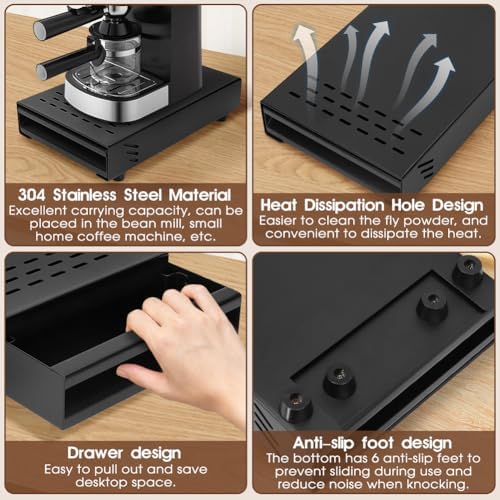 Coffee Knock Box Drawer, Espresso Knock Box Drawer Stainless Steel