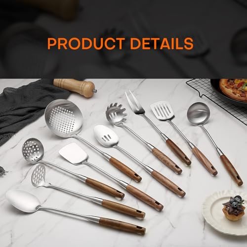 10 Pcs Cooking Utensils Set 304 Stainlss Steel Kitchen Utensils Set