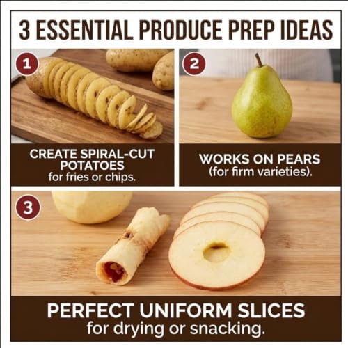 Apple Peeler and Corer, Chrome Cast Iron
