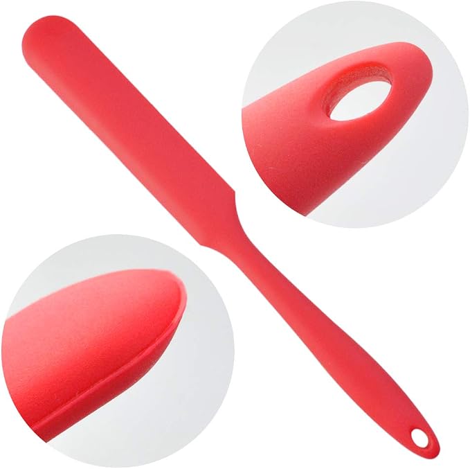 4pcs Silicone Spatula Set Heat Resistant Cake Cream Butter Spatulas Mixing - Image 4