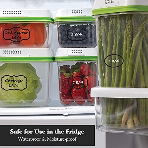Kitchen Pantry Food Containers Clear Labels with Black Border, 138