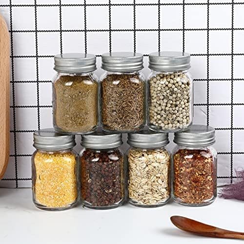 30 Pack 4oz Glass Mason Spice Jars Bottles