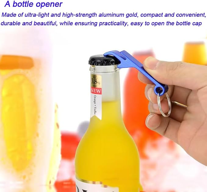 200 Pcs Bottle opener Keychain Bulk, Soda Beverage Beer Bottle Opener Keychain - Image 4