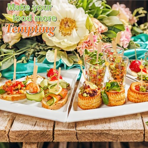 500PCS Cocktail Picks Kit, 4 Styles Fancy Toothpicks for Appetizers