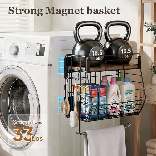 Magnetic Spice Rack for Fridge with Paper Towel Holder