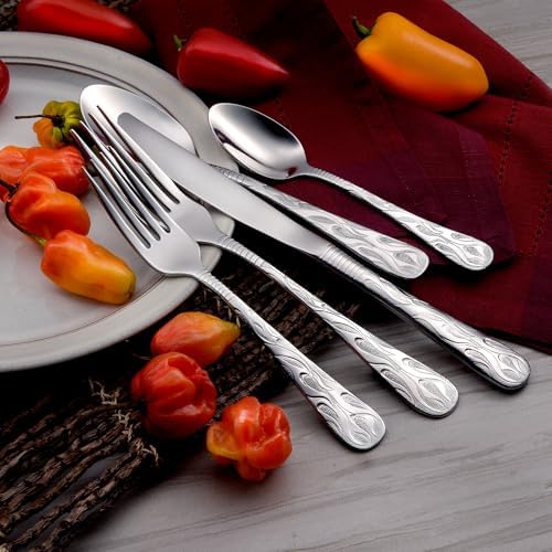 Liberty Tabletop Flame 65pc Set Service for 12 18/10 Stainless Steel