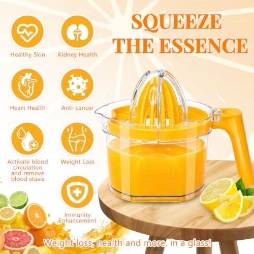 4-in-1 Orange Juicer, 16.9oz Lemon Squeezer