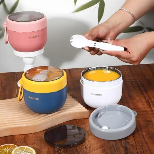 4pcs Overnight Oat Containers with Lids and Reusable Plastic