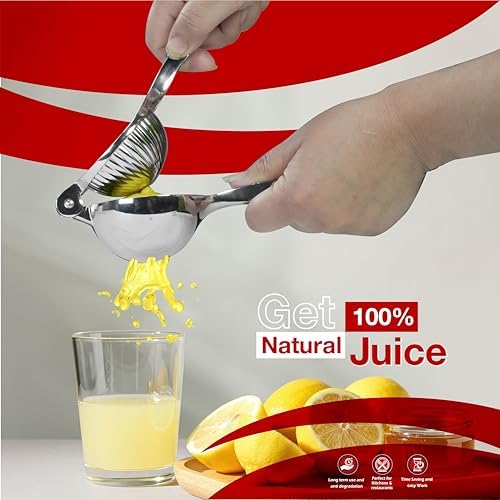 SAFI Zinc Alloy Lemon Squeezer, Manual Citrus Juicer