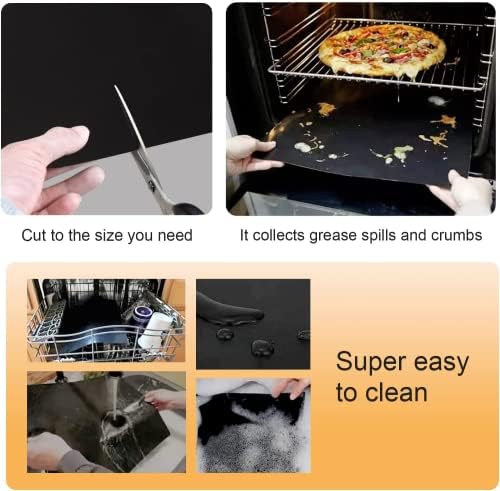 Non-stick Reusable Air Fryer Oven Liners for Ninja DT201/DT251(2+2pcs)