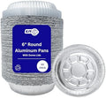 Round Disposable Aluminum Foil Pans With Clear Dome Lids