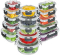 BAYZZ 30-Piece Glass Food Storage Containers with Lids