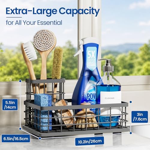 Extra Large Kitchen Sink Caddy with Drying Stone